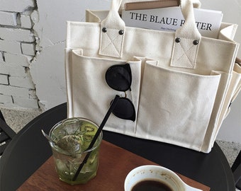Brushwork Irregular Texture Tote Canvas Bag Shopping Satchel Casual Handbag Brushwork Irregular Texture Tote Canvas Bag Shopping Satchel Casual Handbag