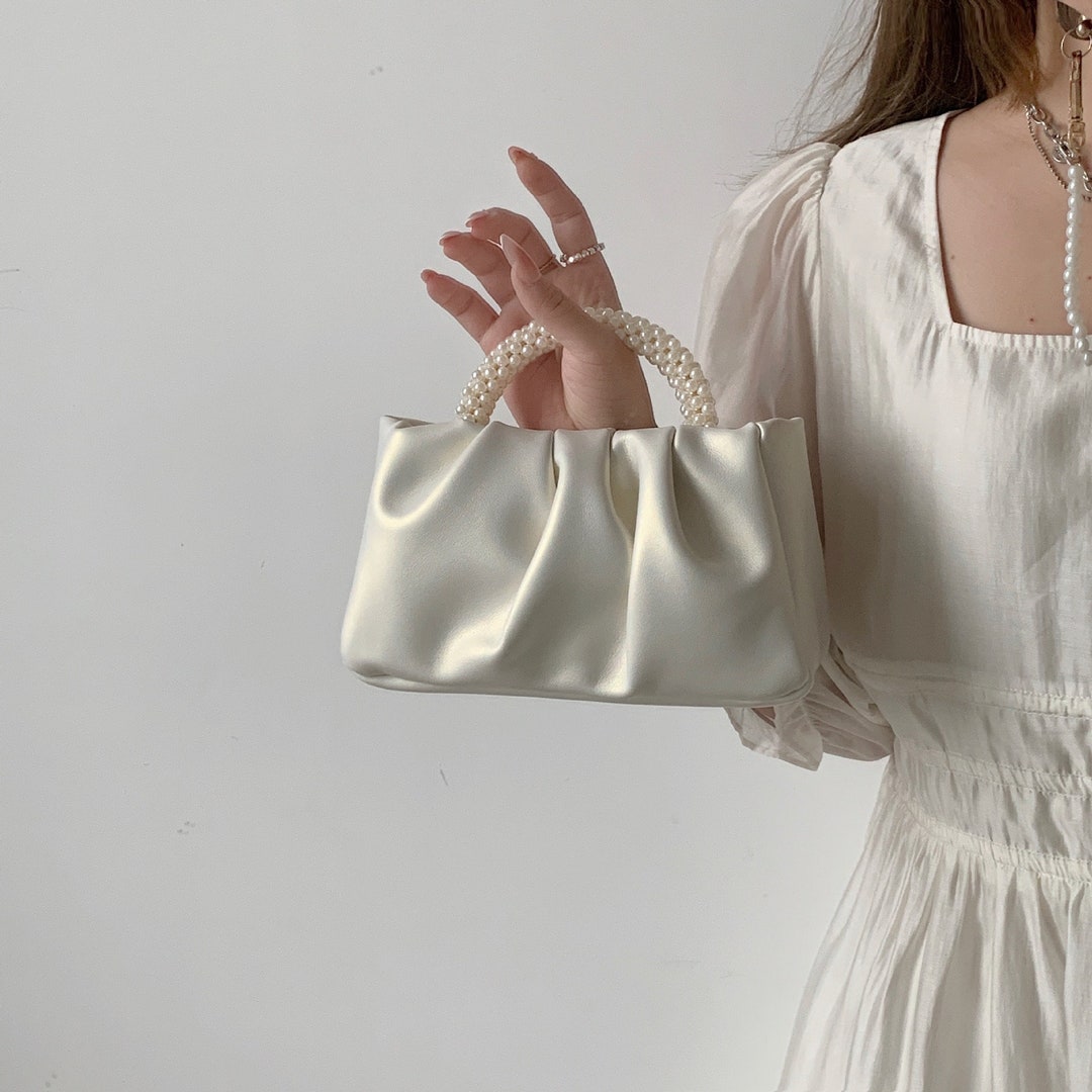 142-women Pearl Bag Embellished Beaded Box Bag Handmade - Etsy