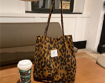 ladies leopard print bag