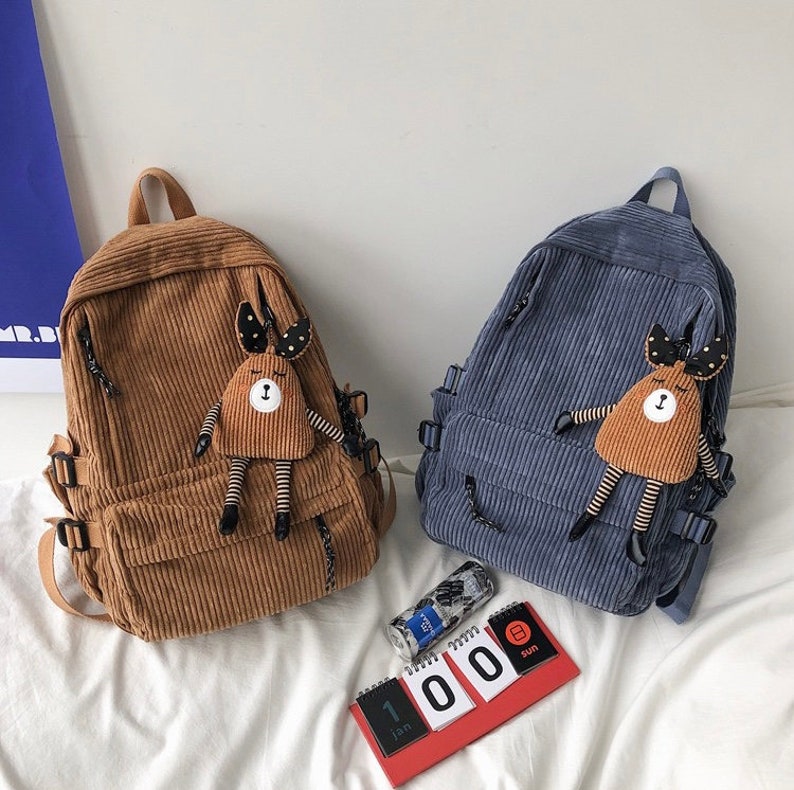 corduroy school backpack