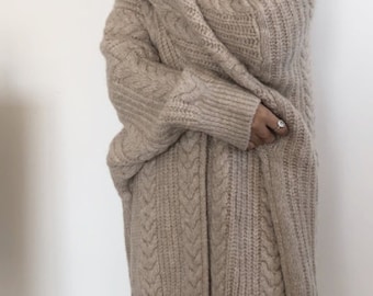 long cardigan jersey