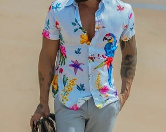 Men's Parrot Hawaiian Shirt