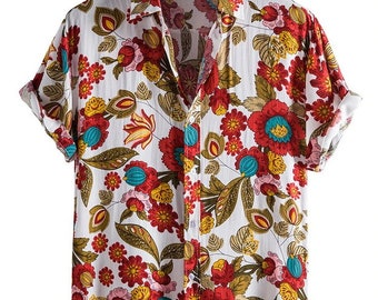 mens flower t shirts