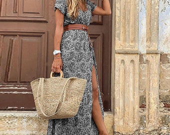maxi dress boho style