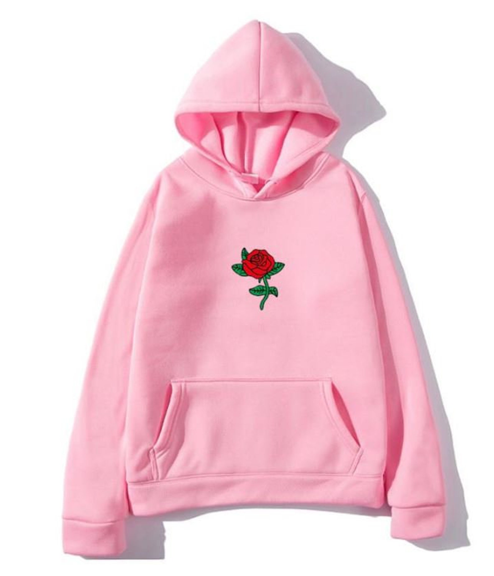 Red Rose Flower Print Hoodies | Etsy