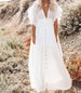 Bikini Cover-ups Long White Tunic Casual Summer Beach Dress 