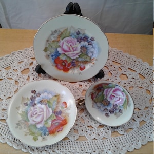 Occupied Japan Trio - Cup and Saucer with Luncheon Plate