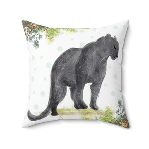 Black Panther Jungle Book Square Pillow,  Bagheera Jungle Book Cushion, Nursery Decoration, Toddler Room Decor, JB2022 Set