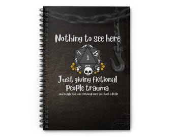 Fictional Trauma Spiral Notebook - Ruled Line