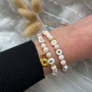 Bracelet d'allaitement perles quartz / Bracelet rappel allaitement / Biberon / Cadeau future maman, naissance, maternité / Stillarmband image 3