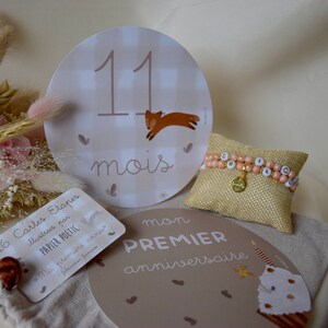 Coffret cadeau grossesse : "En attendant bébé" - Bracelet allaitement, cartes étapes, tisane allaitement