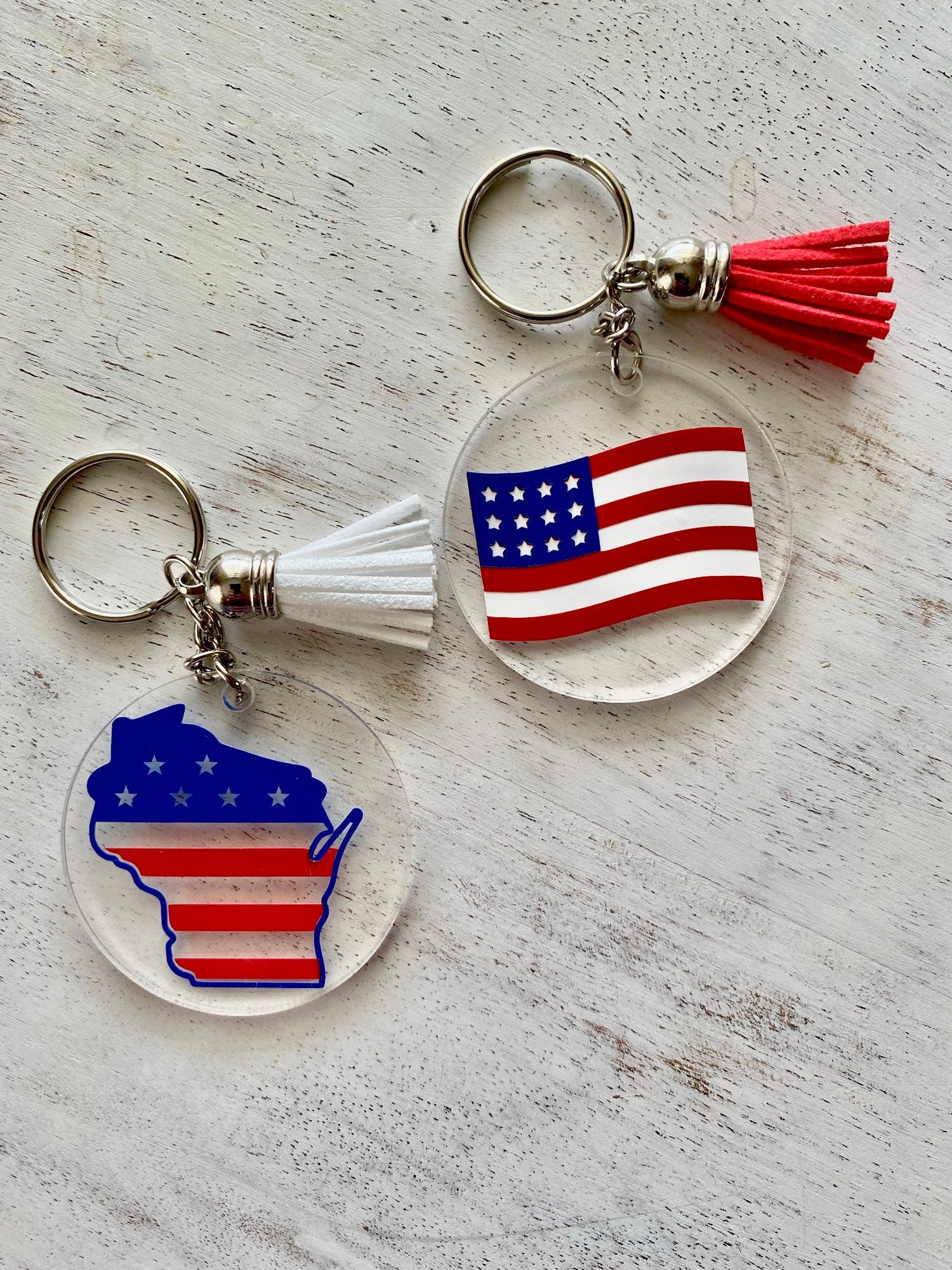 American Flag KeychainsBackpack KeychainsVeteran Gift Etsy