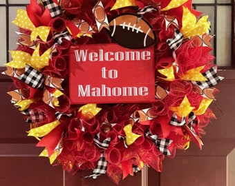 KC Chiefs Mahomes “Welcome” Wreath