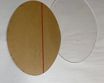 Acrylic Oval Tray Template