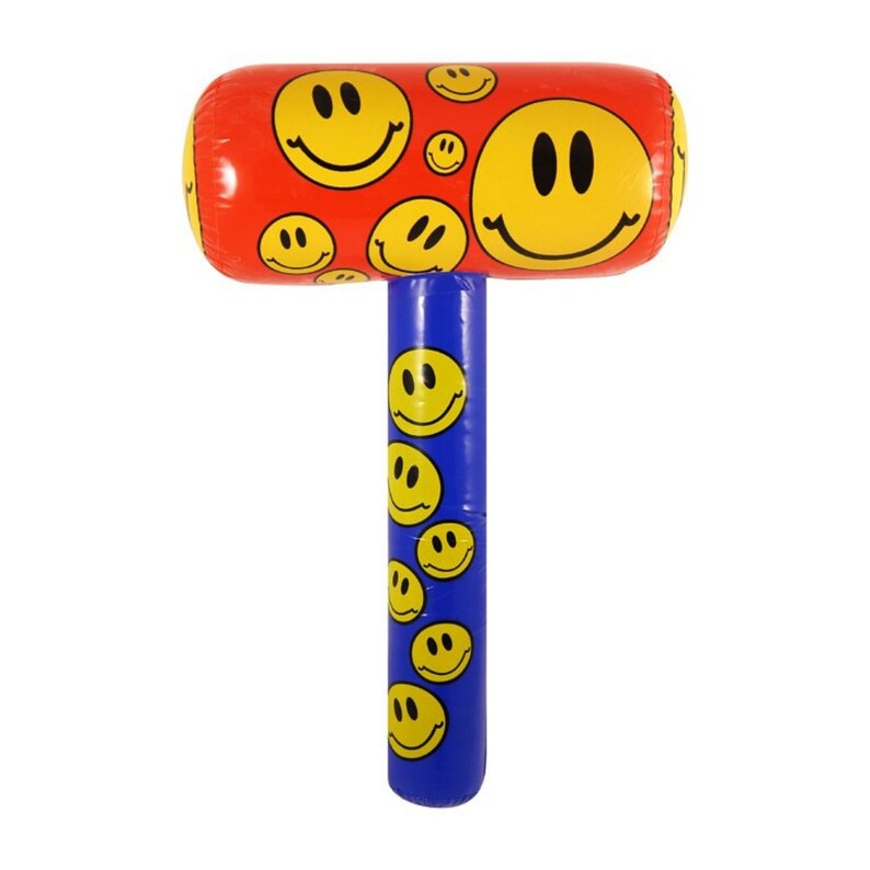 Giant Inflatable Happy Basher Mallet Happy Face Blow up Etsy