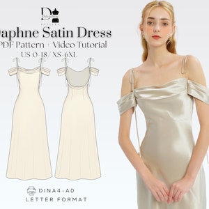 silk dress pattern pdf Sewing Pattern Woman Summer in New York Dress