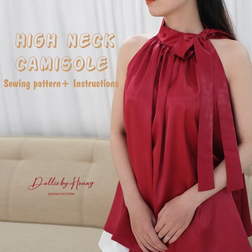 High Neck Camisole Pattern Sewing Pattern Pdf. Etsy