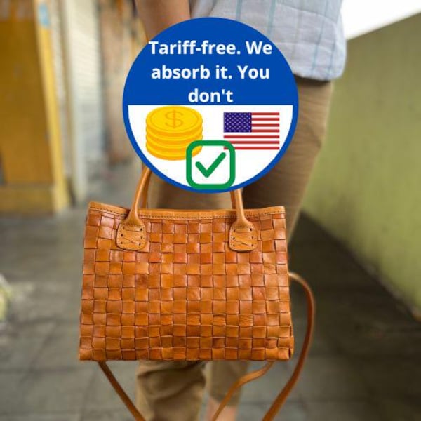 Leather Crossbody Handbag, Leather bag, Woven French Style bag, Gift for mom, Gift for wife, Soft Genuine Leather Leather woven bag