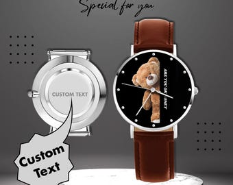 Luxury Watch - Engraved Teddy Bear Watch for Men & Women