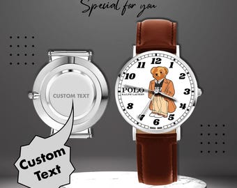 Luxury Bear Watch - Modern Custom Watch - gift for men
