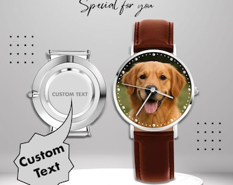Personalized Pet Photo Watch | Custom Dog Memorial Gift | Modern Watch Special Edition