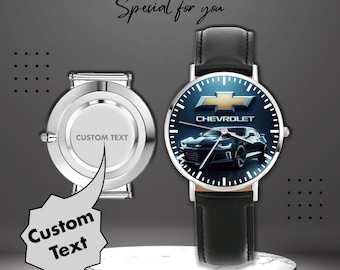 Luxury Chevy Car Wrist Watch – Gift for Men – analog timepiece watch