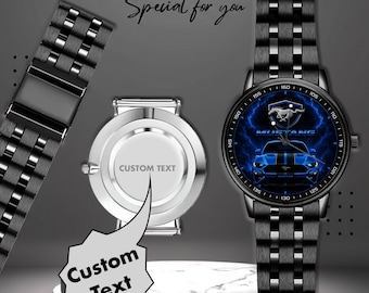 Luxury Wristwatch – Mustang car inspired – Unique Men’s Gift