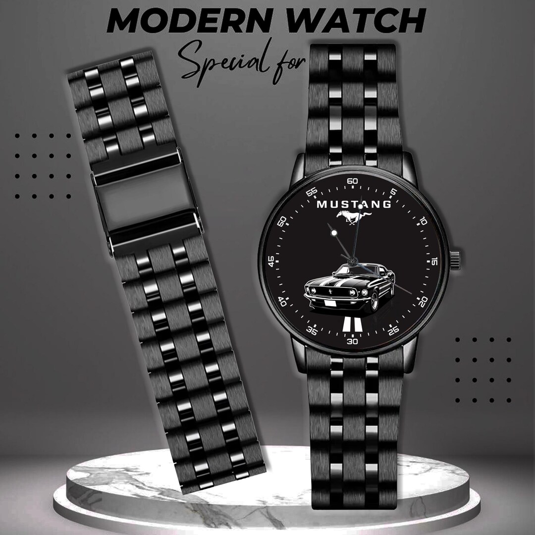 Stylish Sports Car Theme Watch - Sports Car Mustang Inspired Design - Etsy