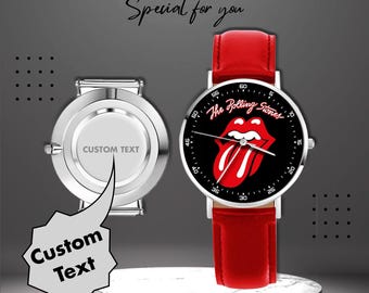 Luxury Theme Band Rock Watch - Music Logo Rolling Stone Inspired Design