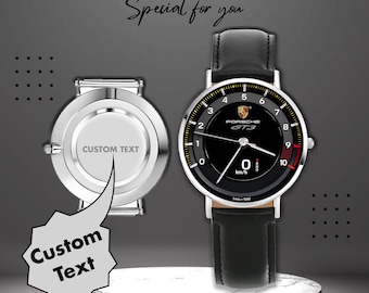 Car Inspired Watch – Wristwatch with Luxury Sports Spidometer Racing – Gift for Men