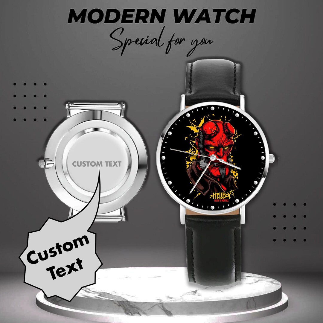 Devilious Watch Luxury Wrist Watch – Dark Demon Hero – Comic Inspired Art Dial - Etsy