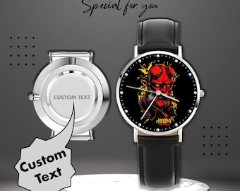 Luxury Wrist Watch – Dark Demon Hero – Comic Inspired Art Dial