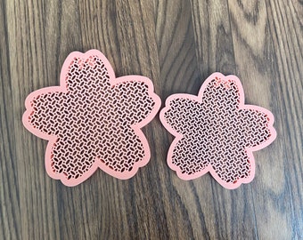 Enamel Pin Board | Sakura Flower Shape | Hexagon Shape | 3D Print | XL Available