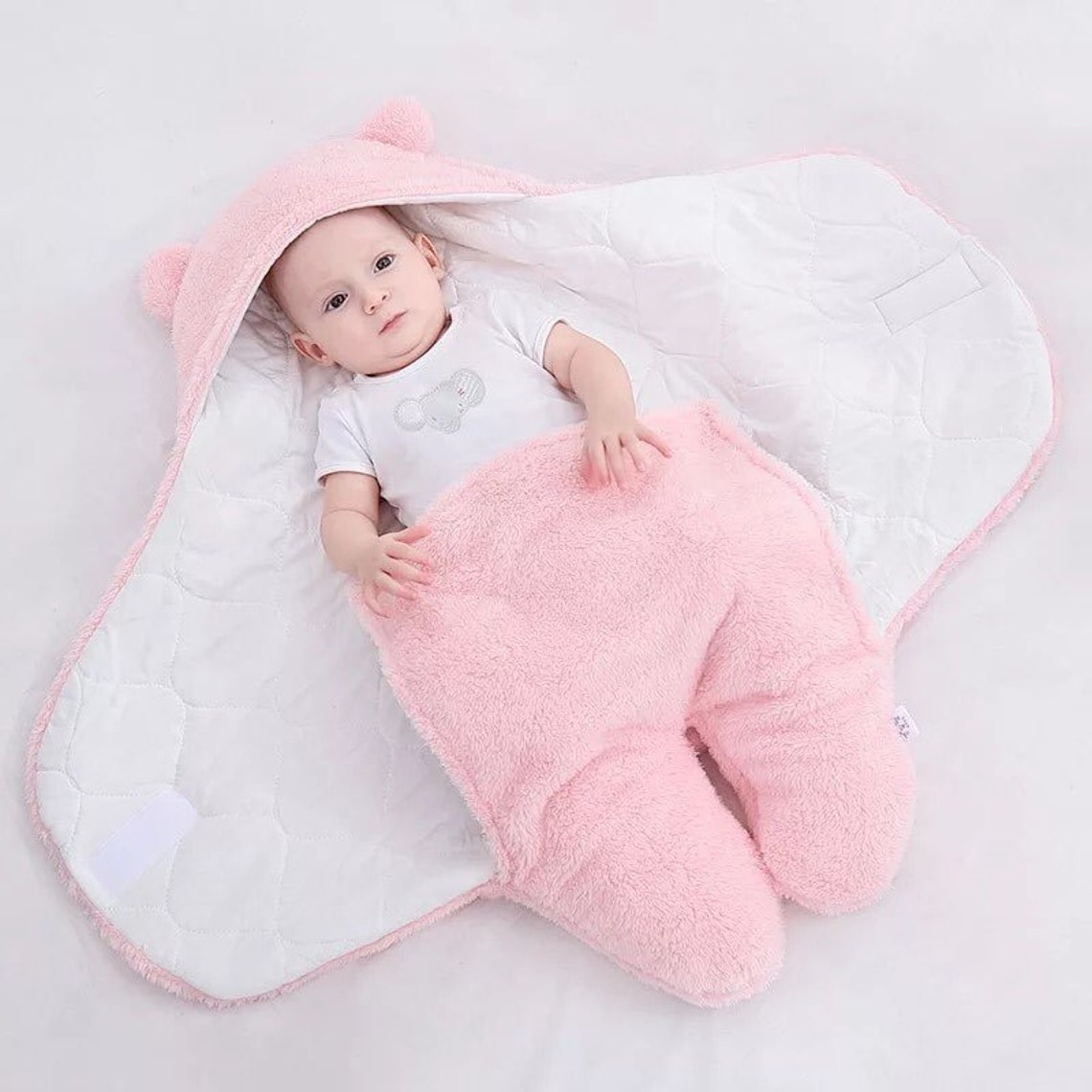 Ultra Soft Baby Bear Wrap Up Blanket Etsy