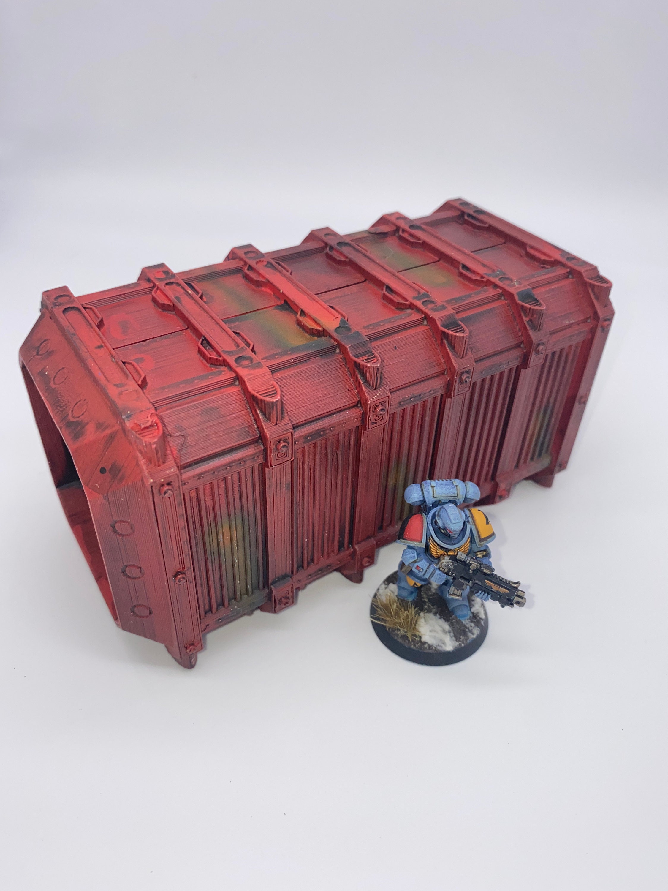 28mm 40K terrain shipping container 3D PLA printed and painted Etsy