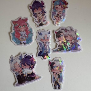 LOL | Spirit Blossom Holographic Stickers | Ahri, Aphelios, Evelynn, Thresh, Sett, Yone | 2.0&#39;&#39; Vinyl Laptop Decal | League of Legends