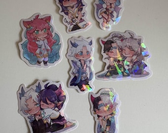 LOL | Spirit Blossom Holographic Stickers | Ahri, Aphelios, Evelynn, Thresh, Sett, Yone | 2.0'' Vinyl Laptop Decal | League of Legends