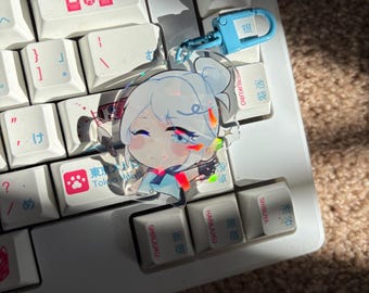 VAL | VALORANT Agent Jett Chibi Acrylic Charm/Keychain | 2" Holographic