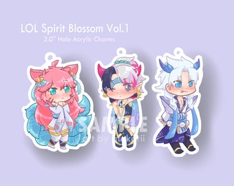 LAATSTE RUN League of Legends Spirit Blossom sleutelhangers Vol.1 | Aphelios, Ahri, Yone