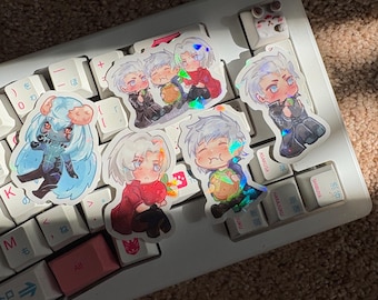 DMC5 | Devil May Cry 5 holografische vinylstickers van 2 inch | Dante, Vergilius, Nero
