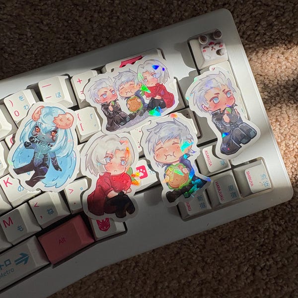 DMC5 | Devil May Cry 5 2" Vinyl Holographic Stickers | Dante, Vergil, Nero