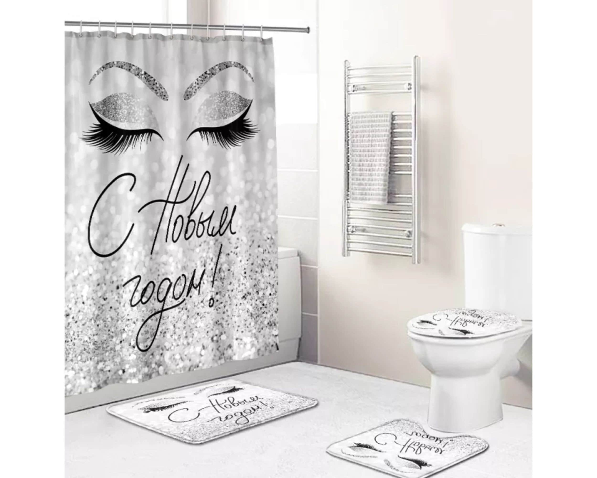 HOT Louis Vuitton Luxury Bathroom Set Shower Curtain - Hothot