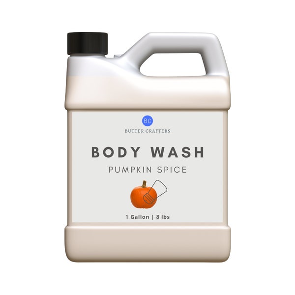 Pumpkin Spice Body Wash - 100% Natural Smooth Rich Leather Enriched With Vitamin C & Vitamin E Antioxidant Bulk Wholesale | ButterCrafters