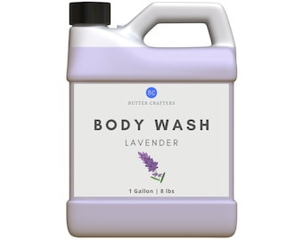 Lavender Body Wash - 100% Natural Smooth Rich Leather Enriched With Vitamin C & Vitamin E Antioxidant Bulk Wholesale | ButterCrafters