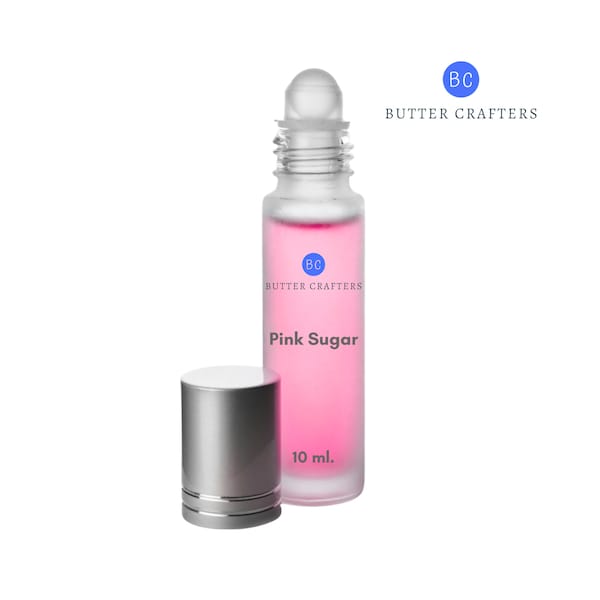 Pink Sugar Body Oil Roll-On 10 ml. | 100% Pure Fragrance Oil Perfume Uncut Long Lasting Roller Unisex Scent 1/3 oz. | ButterCrafters