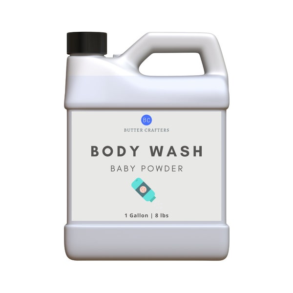 Baby Powder Body Wash - 100% Natural Smooth Rich Leather Enriched With Vitamin C & Vitamin E Antioxidant Bulk Wholesale | ButterCrafters