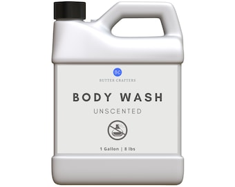 Unscented Body Wash - 100% Natural Smooth Rich Leather Enriched With Vitamin C & Vitamin E Antioxidant Bulk Wholesale | ButterCrafters