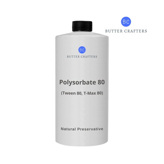 Polysorbate 80 Preservative tween 80, T-max 80 100% Pure Natural  Emulsifying Surfactant Soap Making Supplies Bulk Buttercrafters 