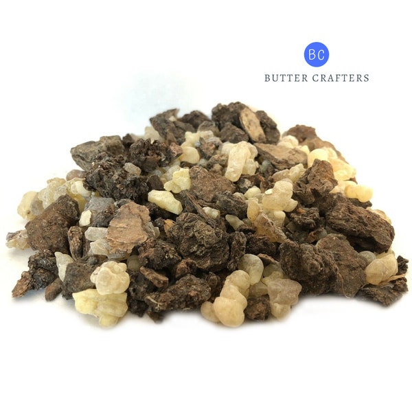 Frankincense & Myrrh Resin Incense - 100% Pure Natural Organic Grade A Premium Quality Granular No Fillers Burning Bulk | ButterCrafters