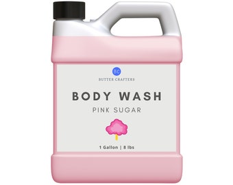 Pink Sugar Body Wash - 100% Natural Smooth Rich Leathering Enriched With Vitamin C & Vitamin E Antioxidant Bulk Wholesale | ButterCrafters
